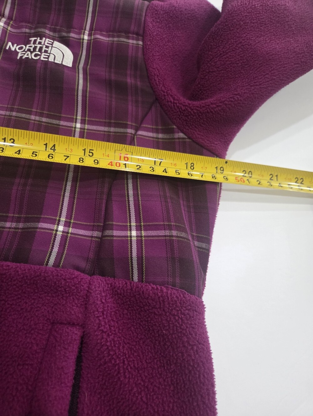 The North Face Magenta Fleece Jacket with Logo Patch Women's Sz.S - Picture 4 of 8